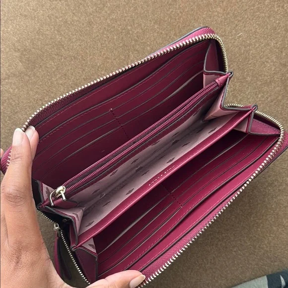 Kate Spade Pink Saffiano Leather Wallet - Picture 6 of 10